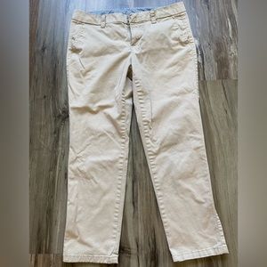 JcPenny JCP Women’s Cropped Khaki Ankle Pants Size 6